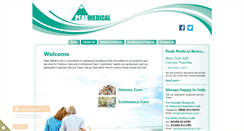 Desktop Screenshot of peakmedical.co.uk