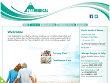 Tablet Screenshot of peakmedical.co.uk